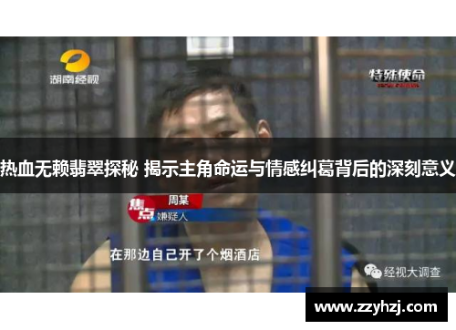 热血无赖翡翠探秘 揭示主角命运与情感纠葛背后的深刻意义